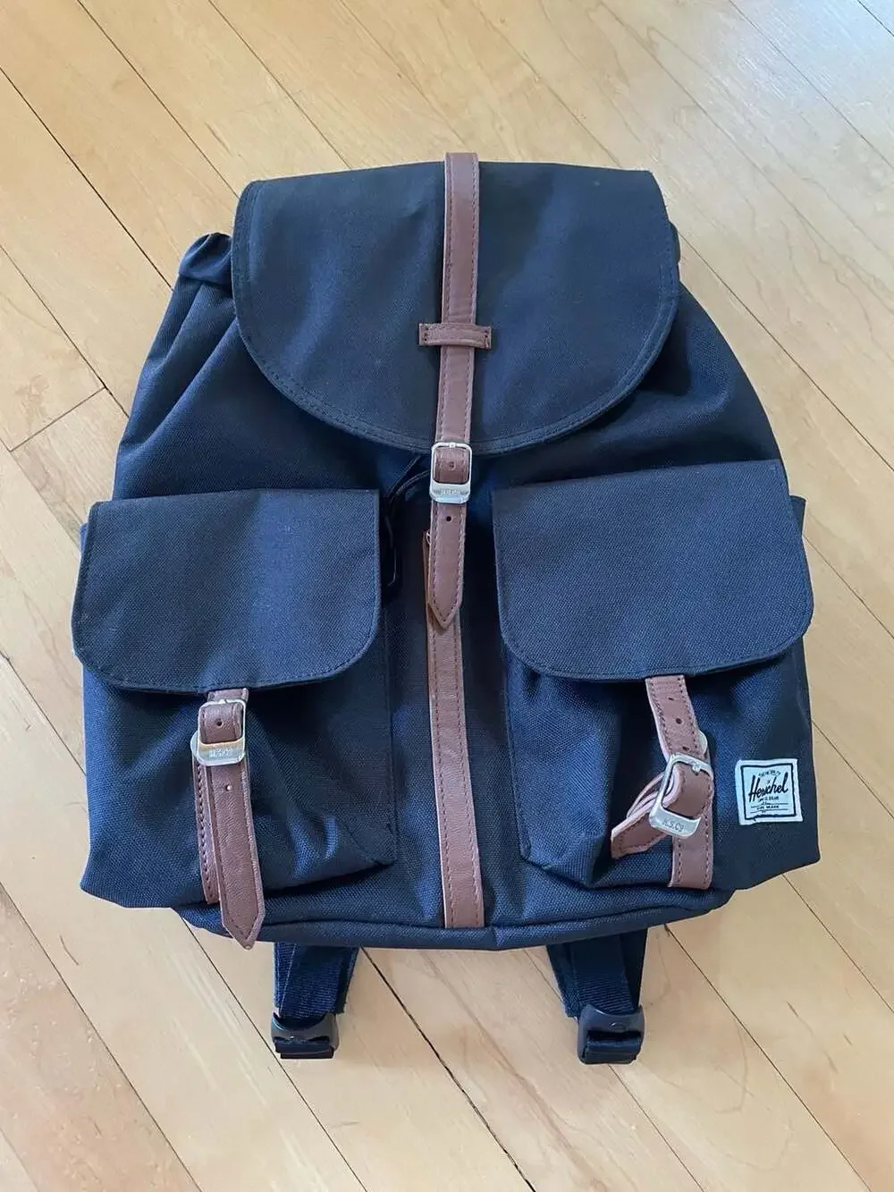 Herschel Supply Co. Dawson Backpack in Black with Tan Details